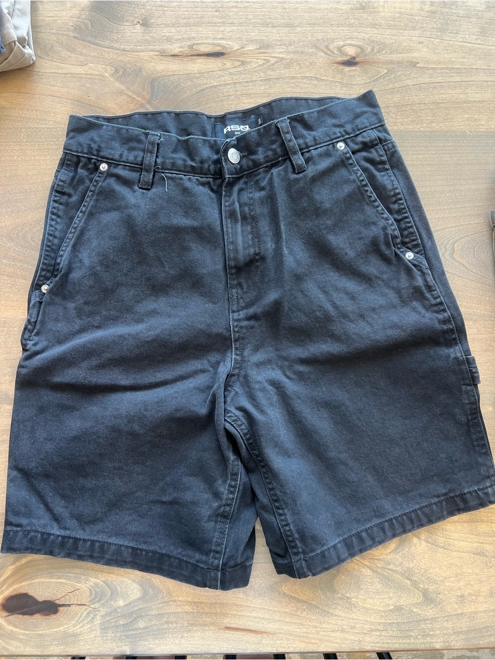 RSQ Black Men's Cargo Shorts with Utility Pockets